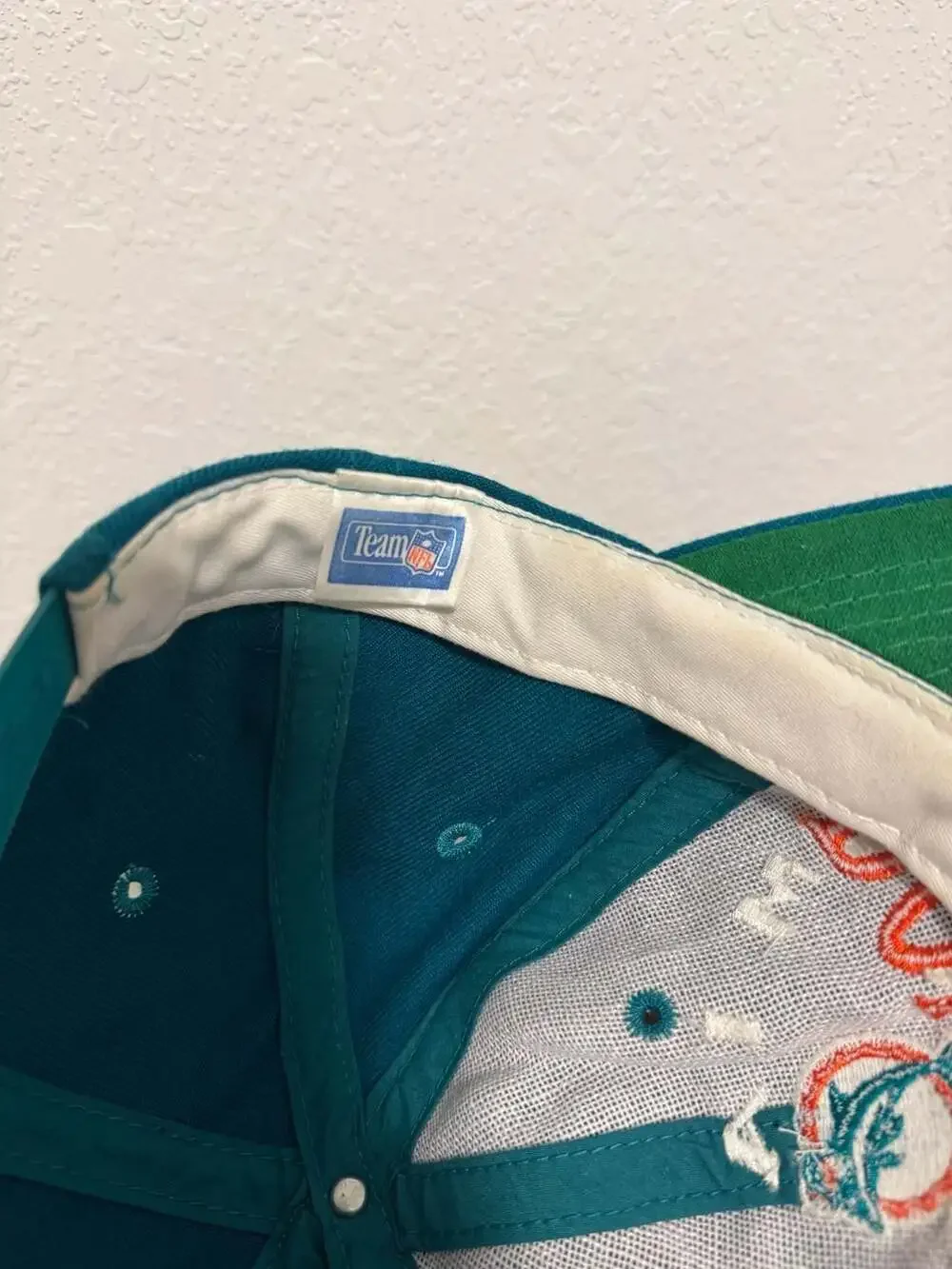 Vintage 90s Miami Dolphins The Game Embroidered Snapback Hat